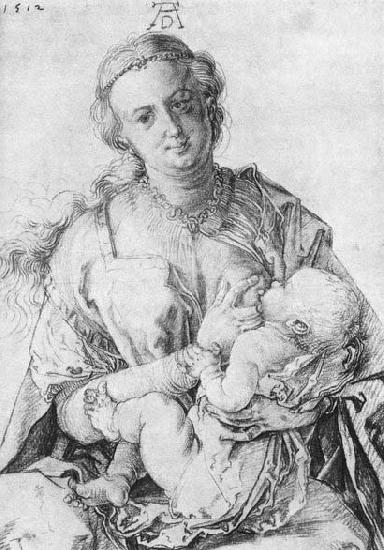 Albrecht Durer The Virgin Nursing the Child Germany oil painting art